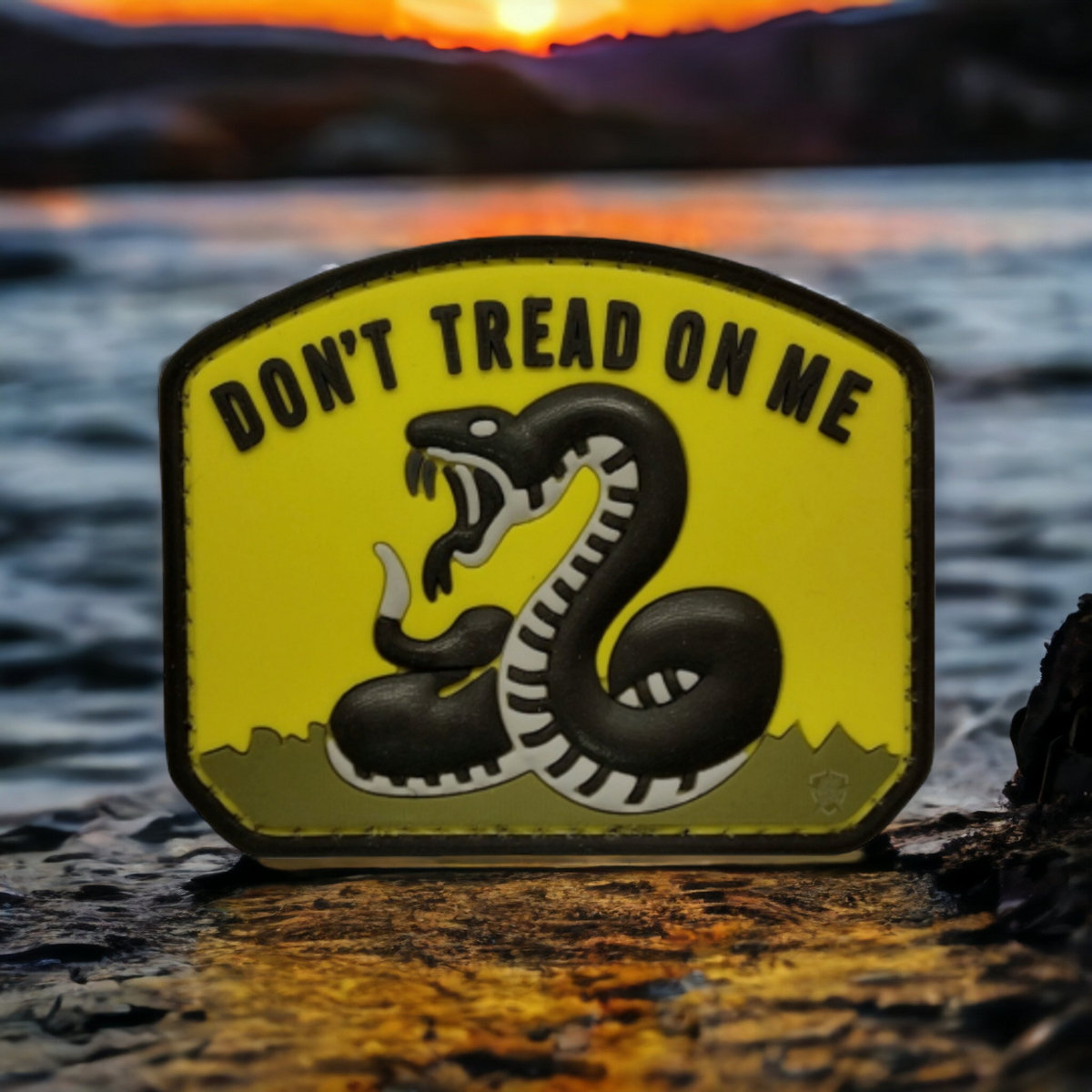 Don&#39;t Tread on Me PVC Patch Yellow