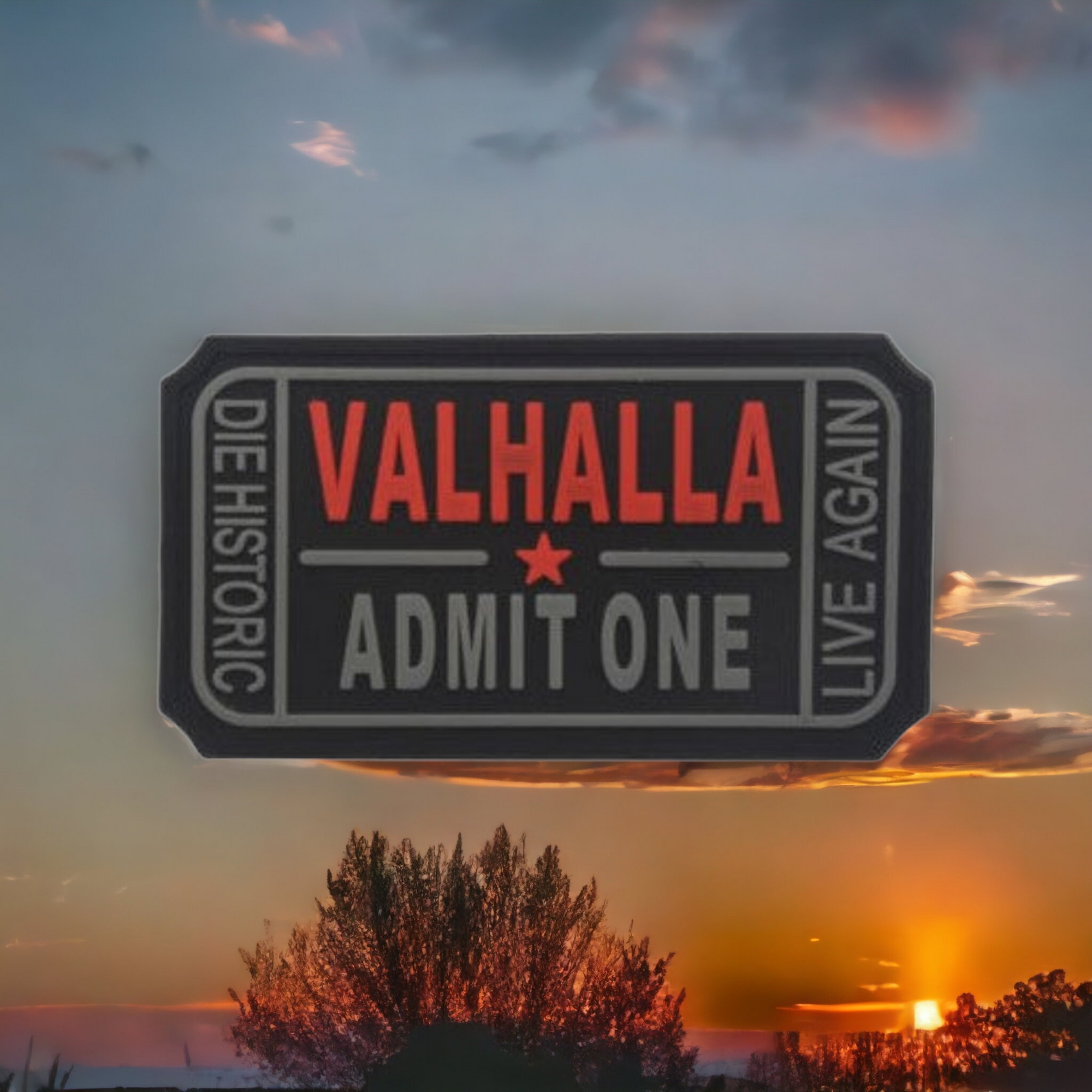 Valhalla Admit One PVC Patch