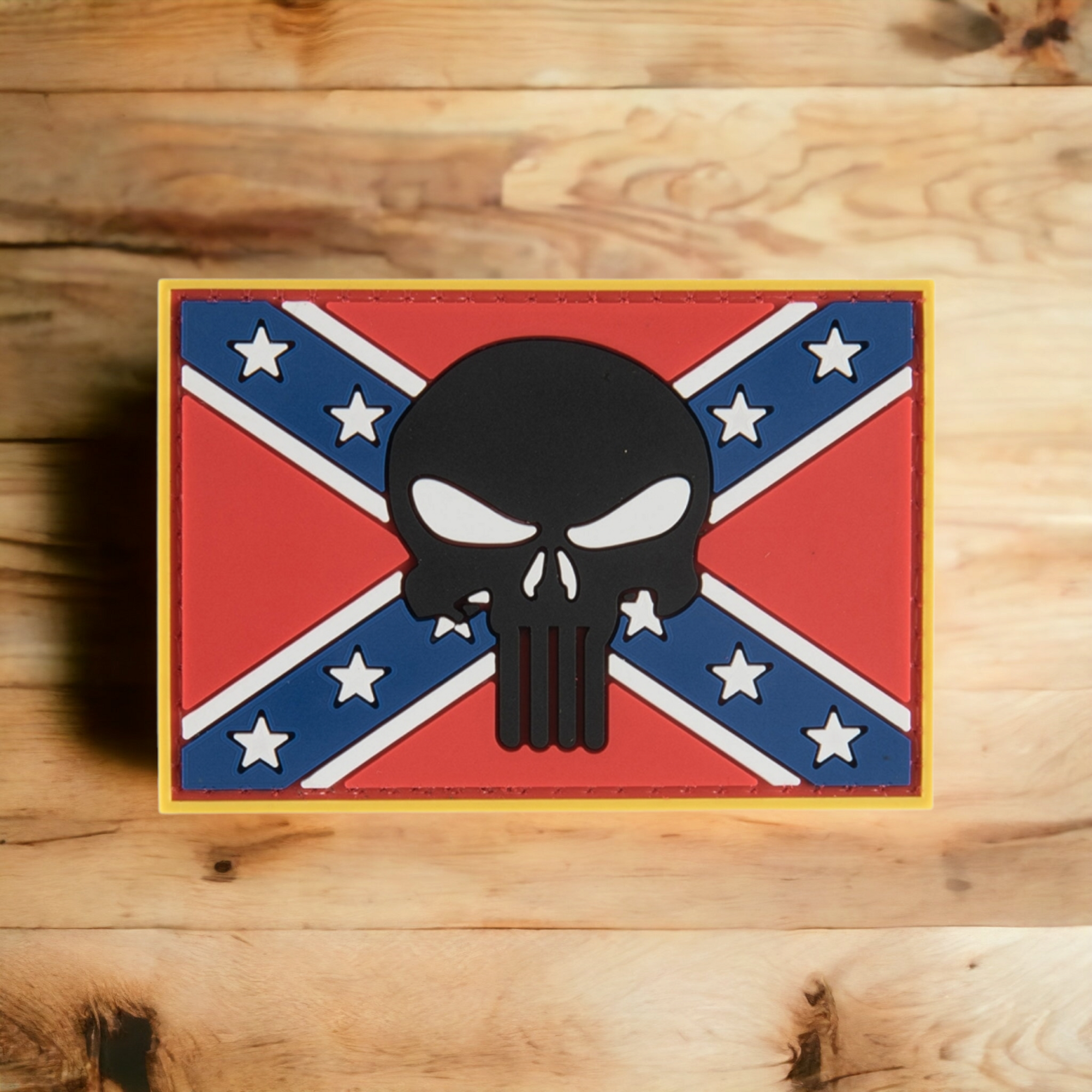 Battle Flag W/ Punisher PVC Patch