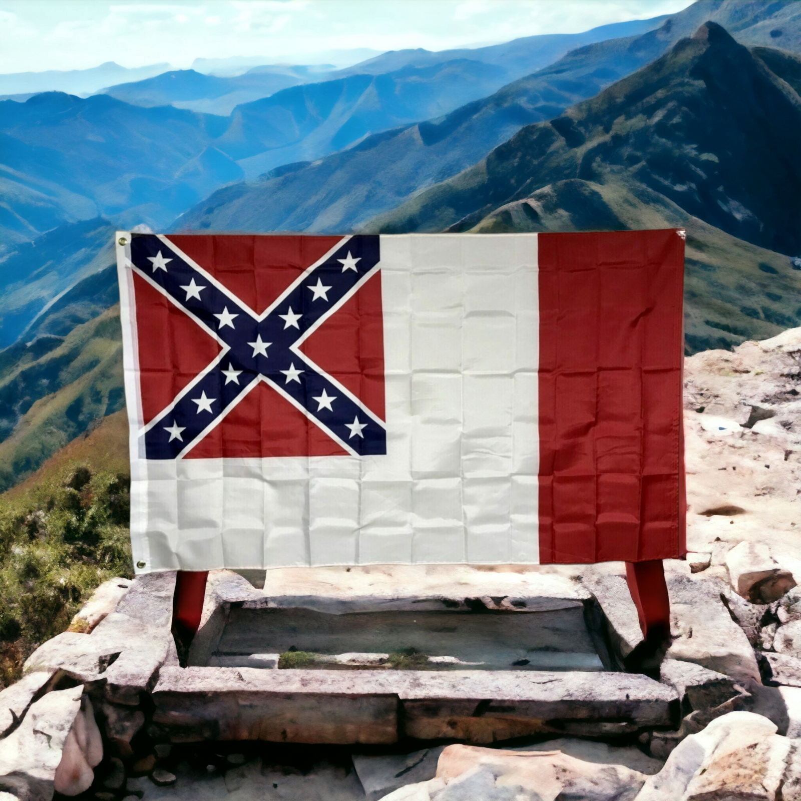 3rd National Premium Sewn Cotton Indoor Flag
