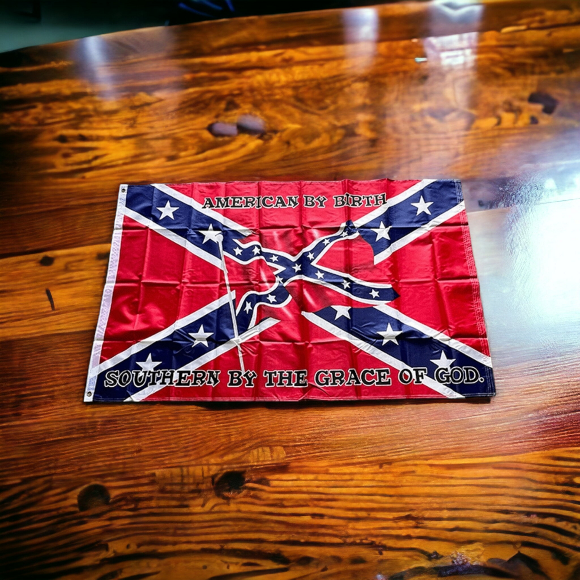 American By Birth Southern By the Grace of God Flag