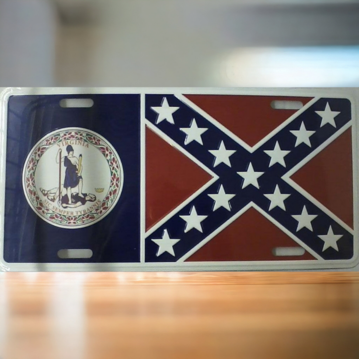 Virginia Battle Flag License Plate