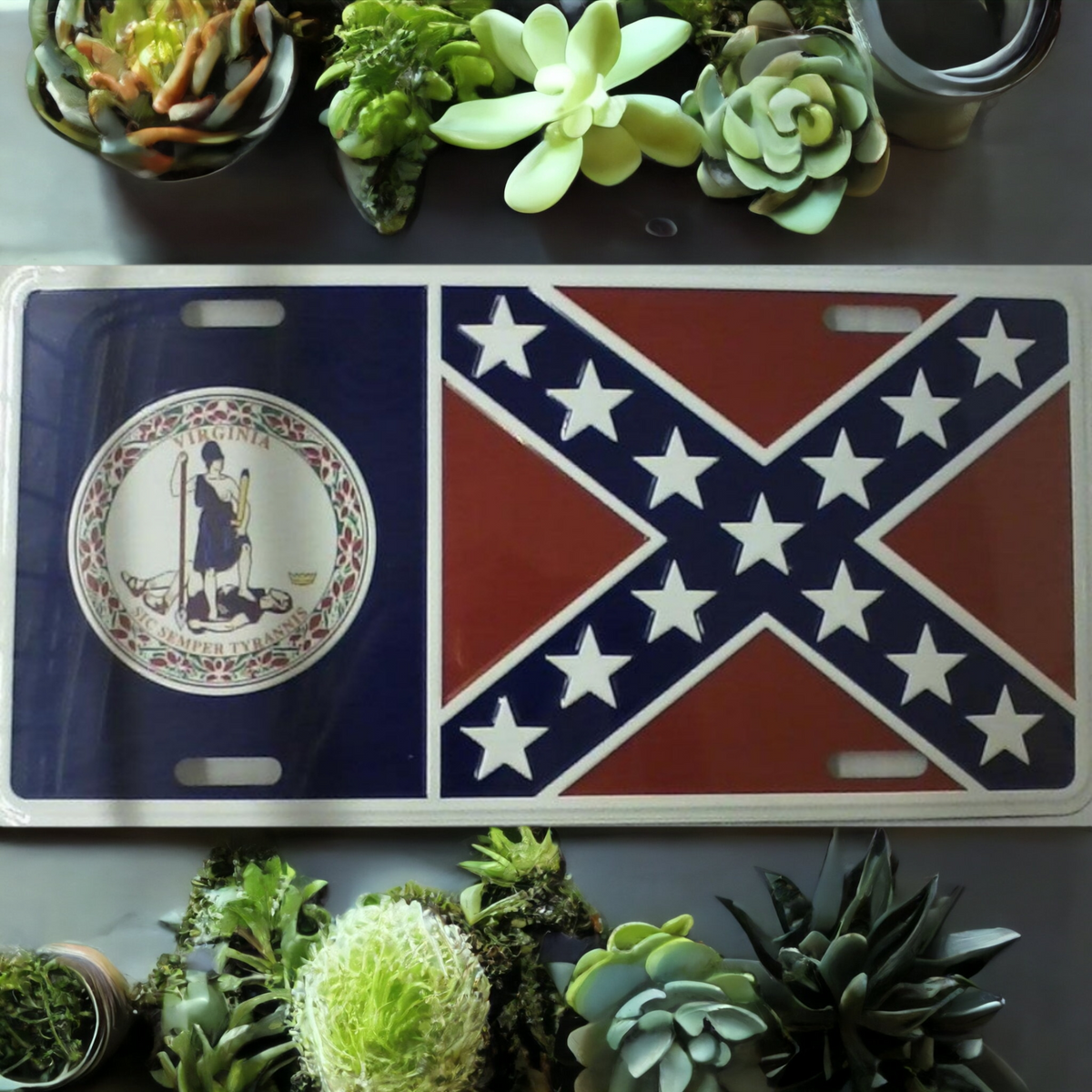 Virginia Battle Flag License Plate