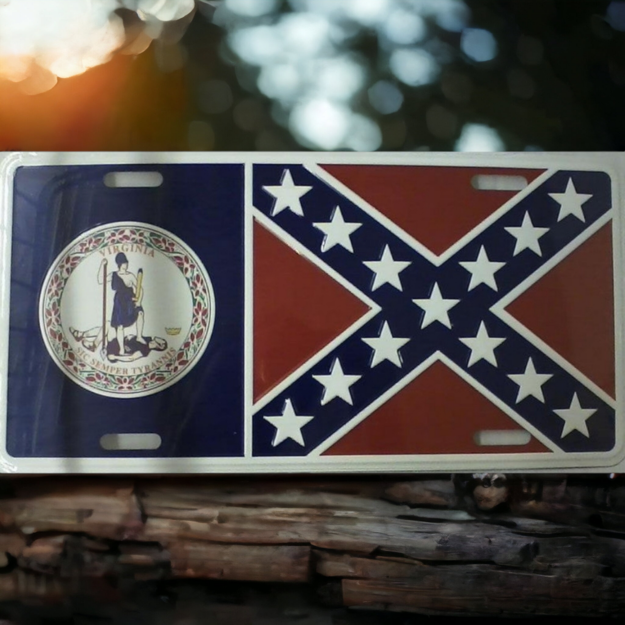 Virginia Battle Flag License Plate