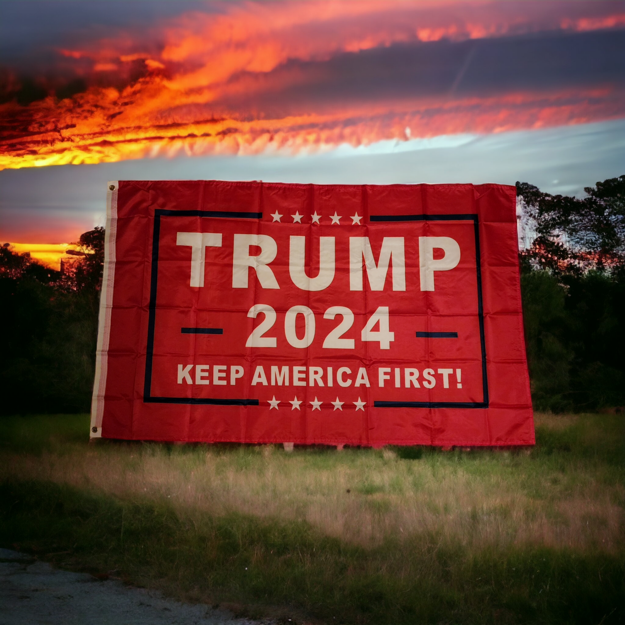 TRUMP 2024 Keep America First Flag