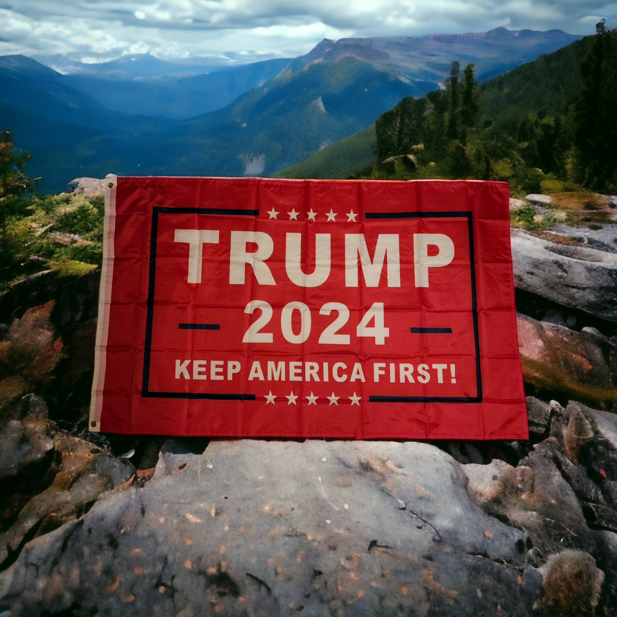 TRUMP 2024 Keep America First Flag