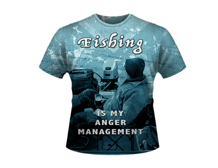 Fishing Is My Anger Management All Over Shirt By Dixie Outfitters®