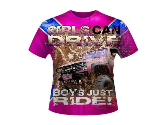 Boys Just Ride On All Over Shirt By Dixie Outfitters®
