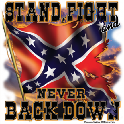 Never Back Down - Sticker by Dixie Outfitters®