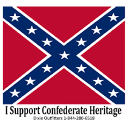 Support Heritage - Square Sticker by Dixie Outfitters®