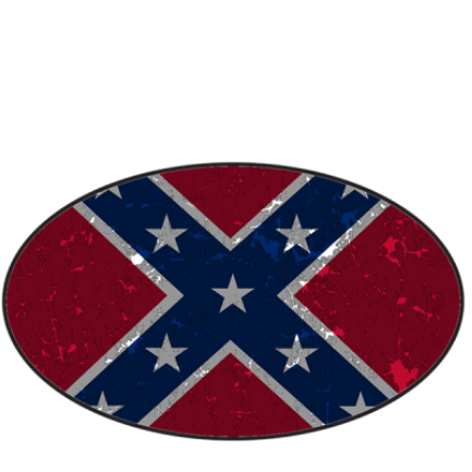 Distressed Battle Flag - Sticker by Dixie Outfitters®